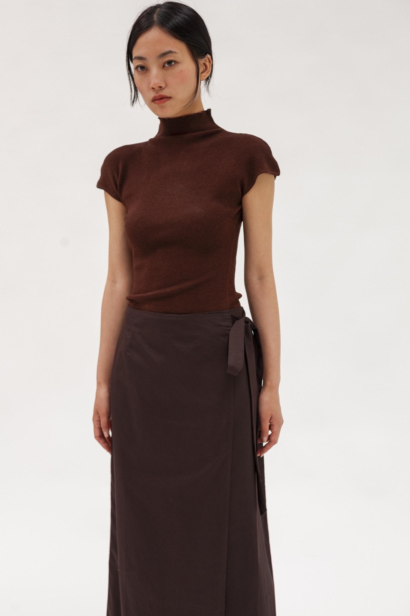 Audrey Silk Cashmere Dress - Wixii