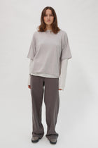 BB Cotton Silk Cashmere Top - Short Sleeve - Wixii