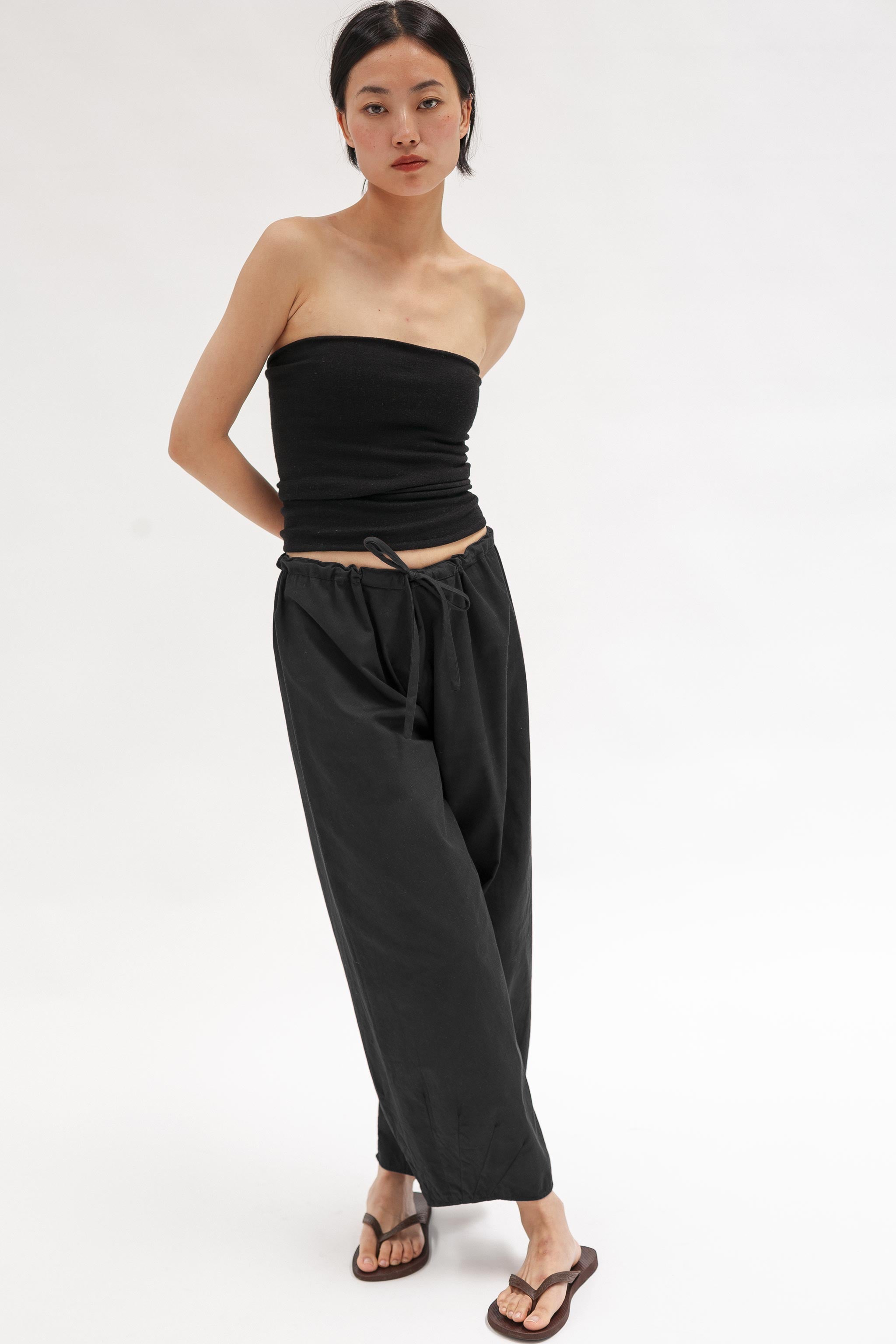 Dream Cotton Pants - Black - Wixii