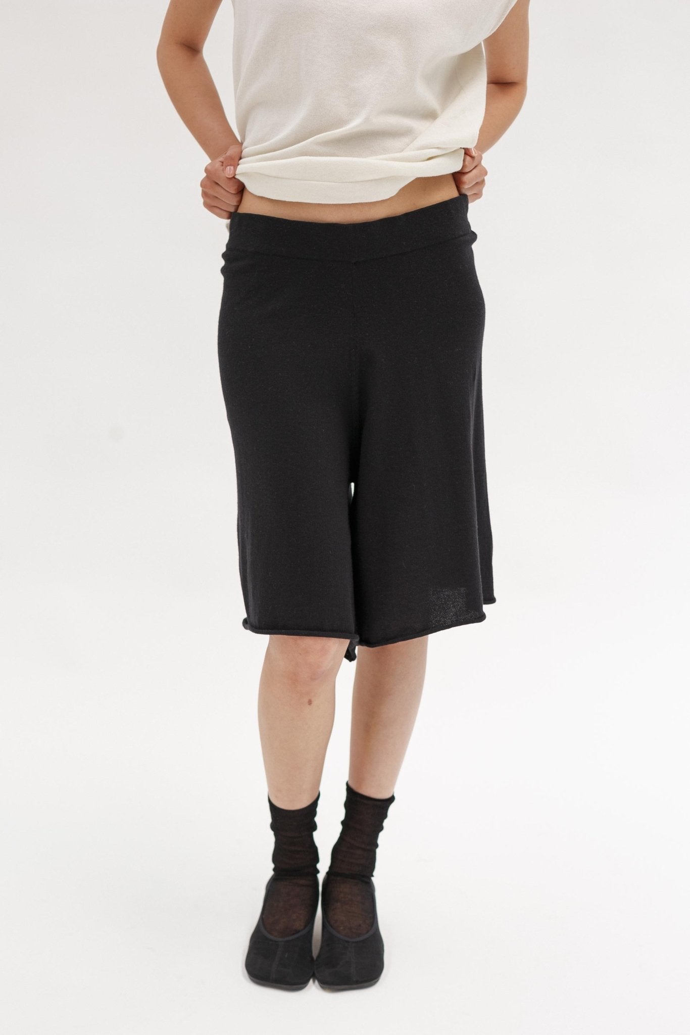 Haru Cashmere Cotton Shorts - Wixii