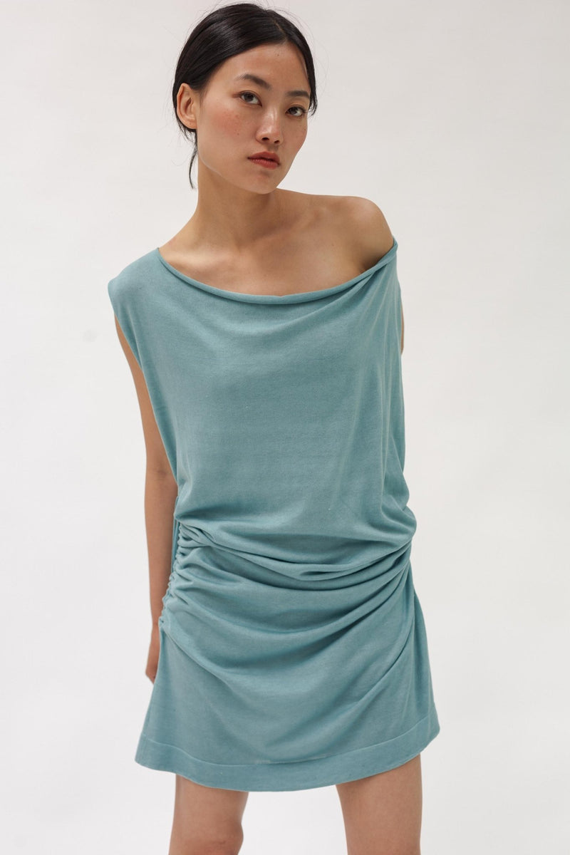 Peace Lily Silk Cotton Dress - Wixii