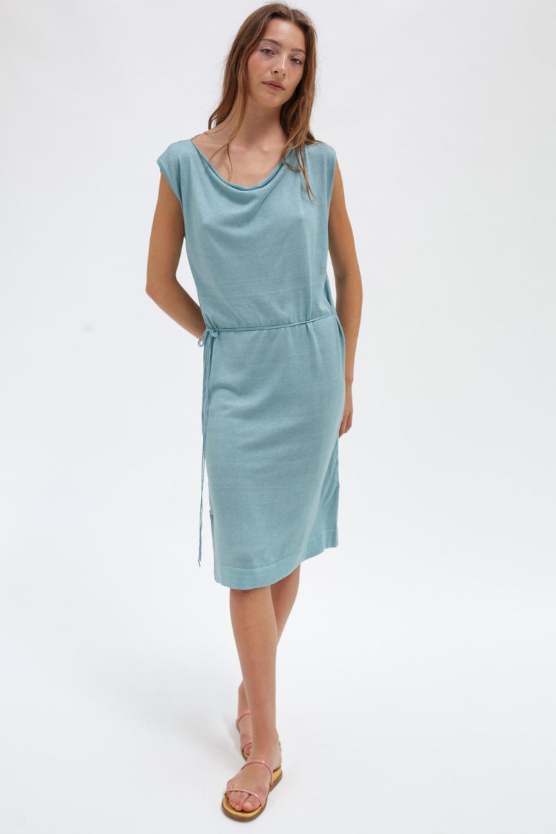Peace Lily Silk Cotton Dress - Wixii