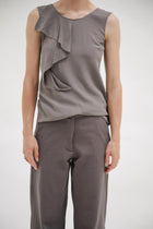 Vintage Costume National Silk Ruffle Top - Wixii