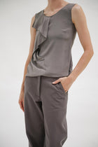 Vintage Costume National Silk Ruffle Top - Wixii