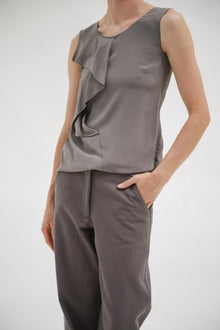 Vintage Costume National Silk Ruffle Top - Wixii