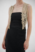 Vintage Victorian Battenberg Lace Vest - Wixii