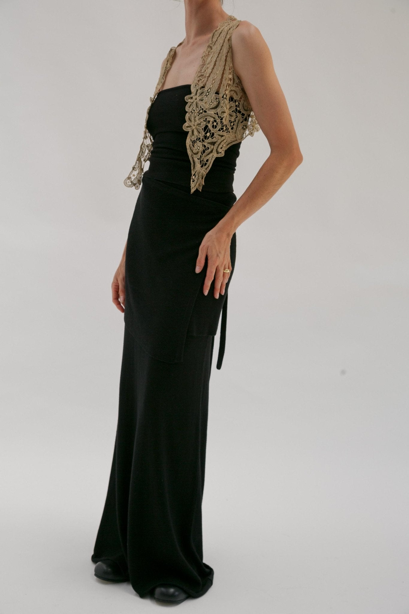 Vintage Victorian Battenberg Lace Vest - Wixii
