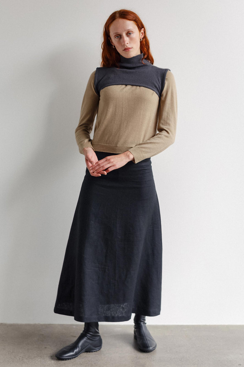 Sedona Linen Midi Skirt