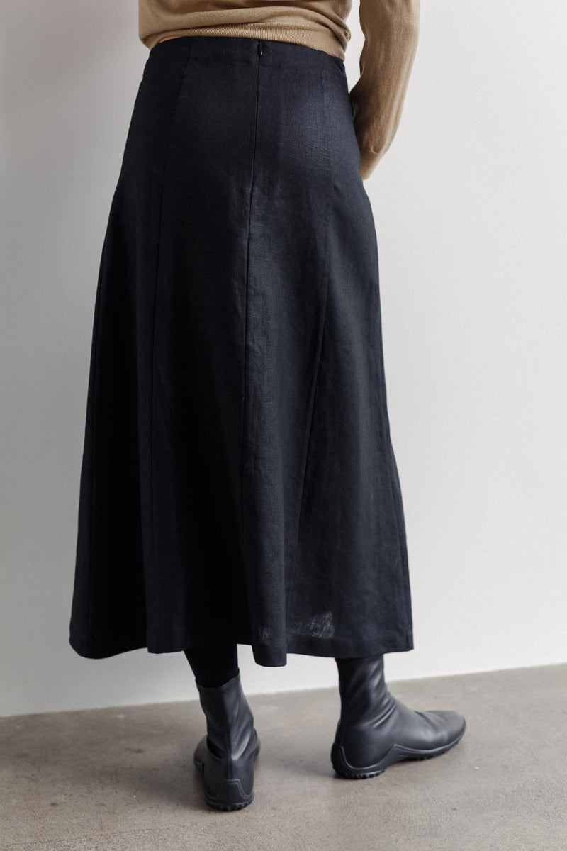 Sedona Linen Midi Skirt