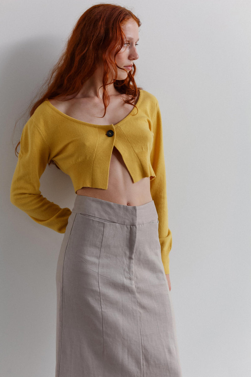 Meila Perino Crop Cardigan