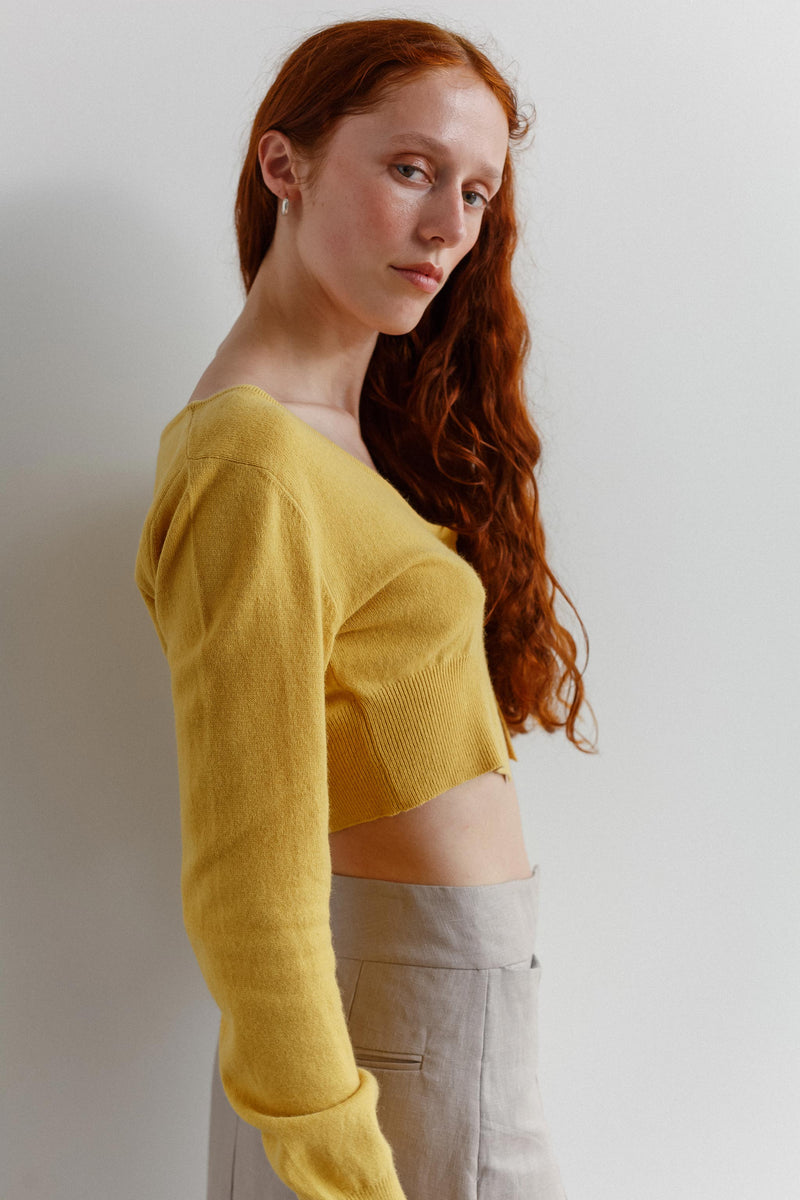 Meila Perino Crop Cardigan