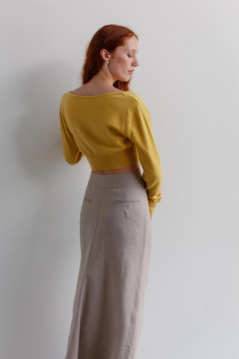 Meila Perino Crop Cardigan