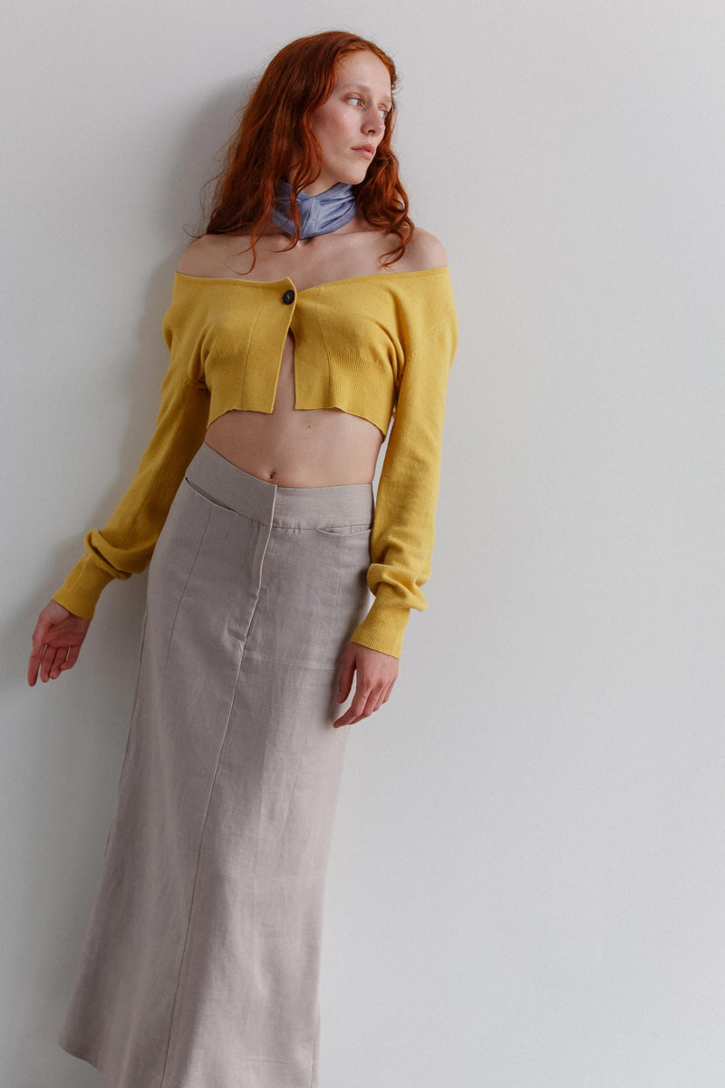Meila Perino Crop Cardigan