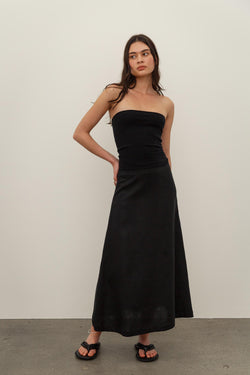Sedona Linen Midi Skirt