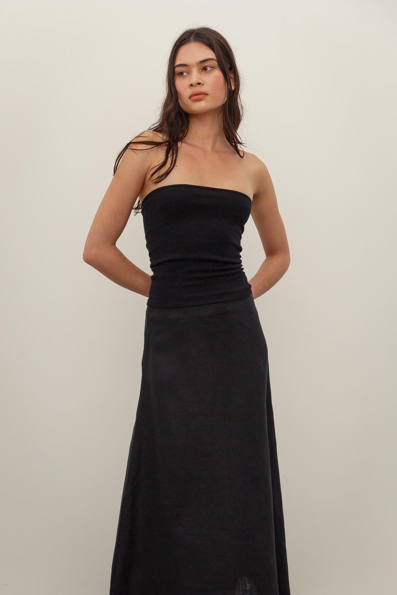 Sedona Linen Midi Skirt