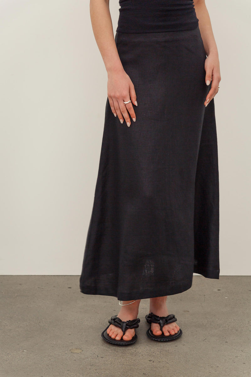 Sedona Linen Midi Skirt