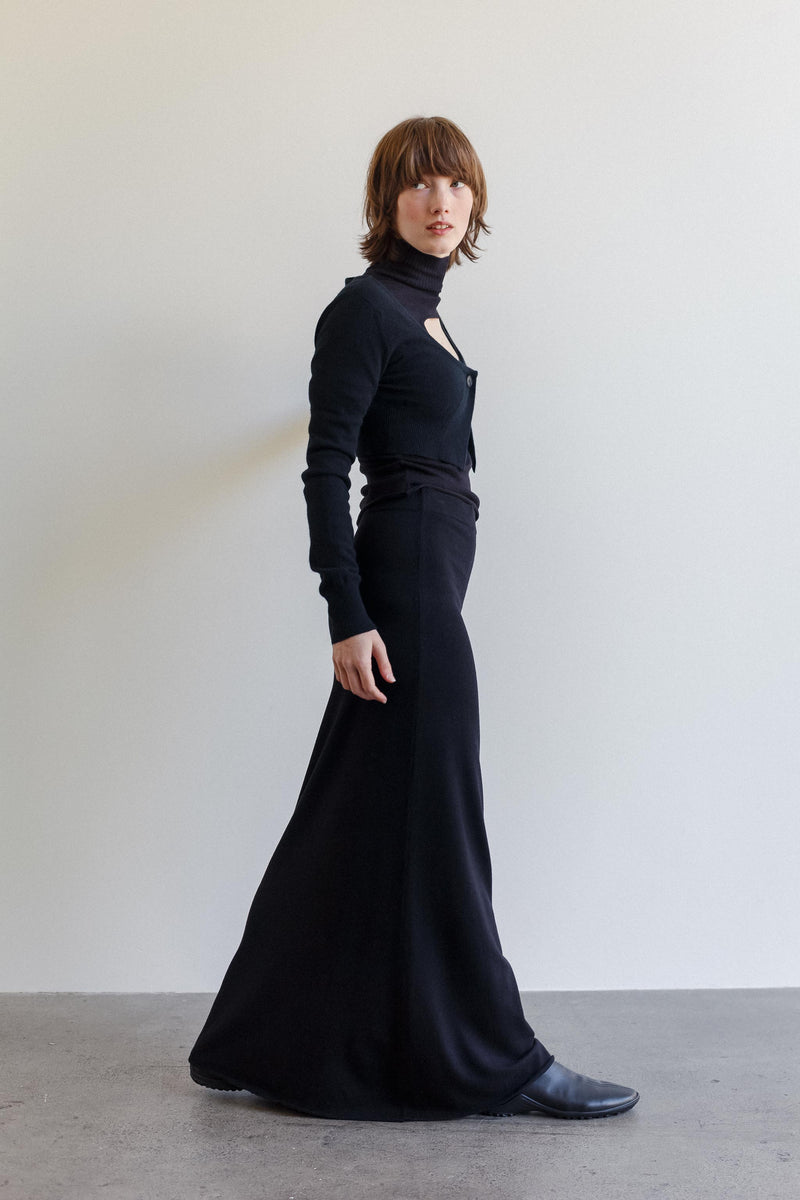 Chi Cashmere Cotton Skirt