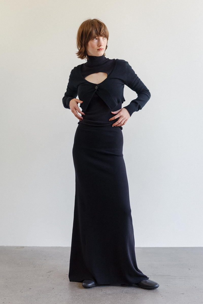 Chi Cashmere Cotton Skirt